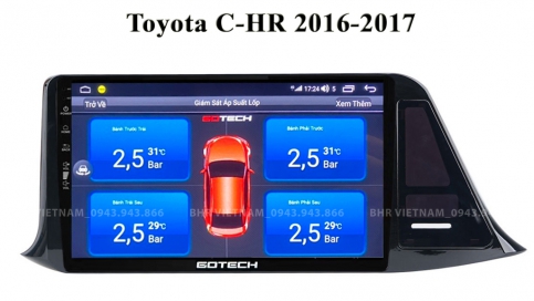 Màn hình Gotech GT8 Toyota CHR 2016 - nay